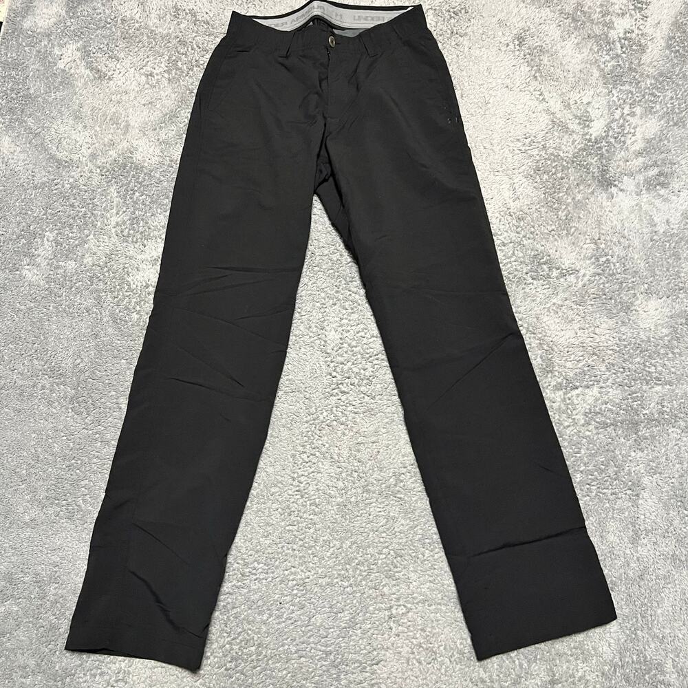 Under Armour Match Play Golf Pants Mens 30x32 Straight Leg Black Stretch